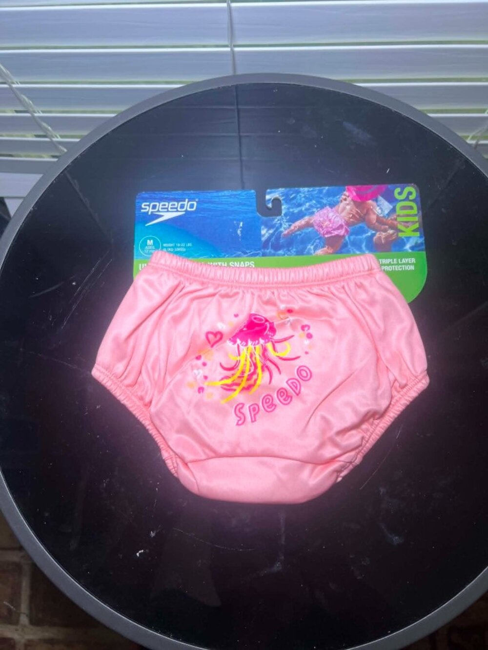 Brand New Speedo Infant Swim Diaper - Pink Jelly, Medium, 18-22 Pounds.
